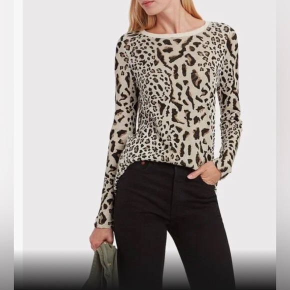 ATM Anthony Thomas Melillo Tops - EUC ATM Long Sleeve Natural Leopard Top